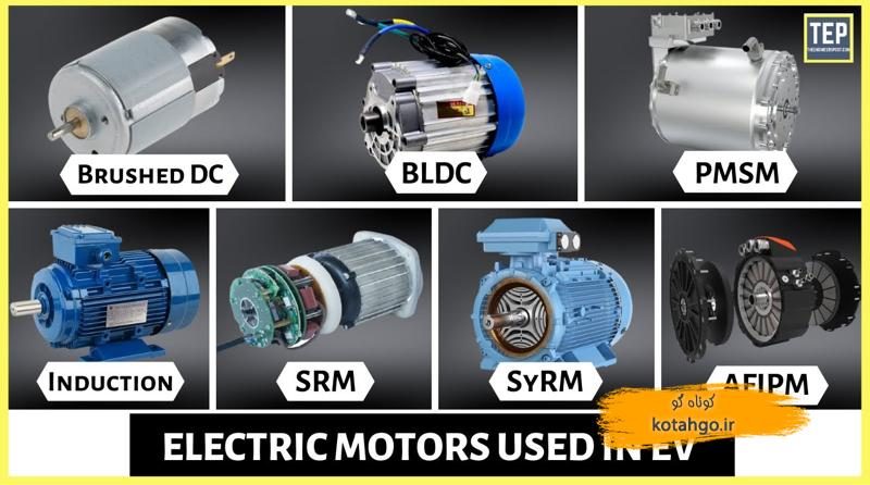 انواع موتورهای خودروهای برقی: راهنمای جامع